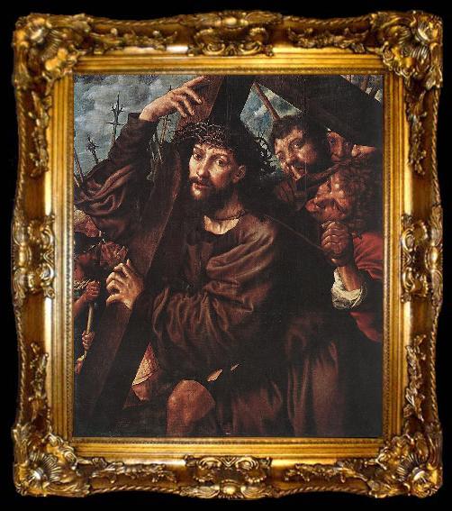 framed  HEMESSEN, Jan Sanders van Christ Carrying the Cross wsg, ta009-2